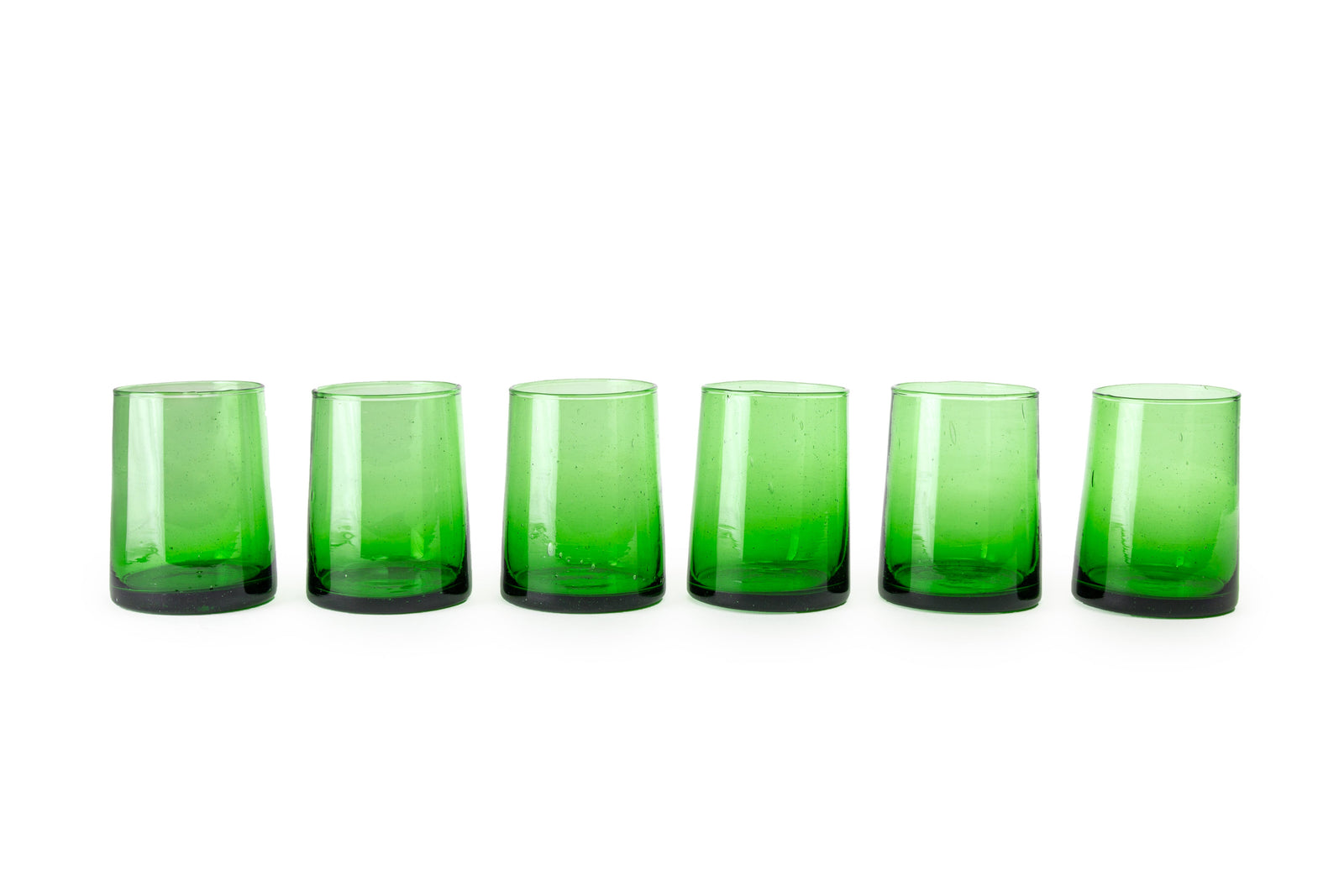 Moroccan Glass - Medium in green KESSY