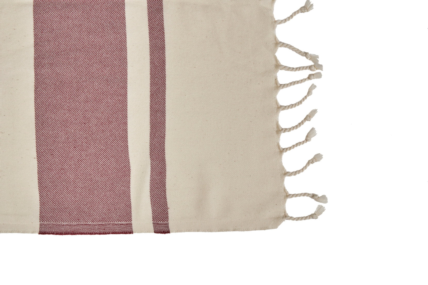 Extra Soft&Highly Absorbent Cream Striped Cotton Tea Towel, Hand