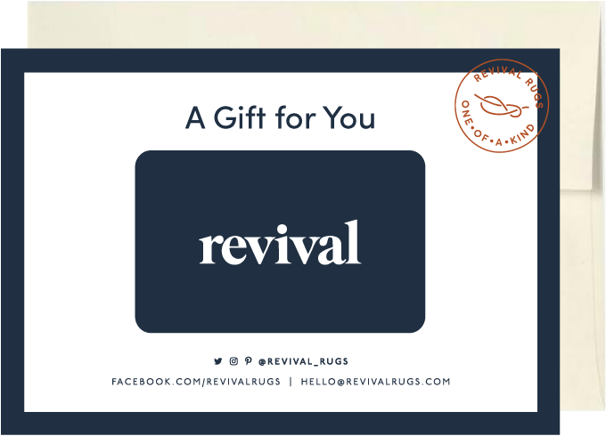 Physical Gift Card Revival Rugs