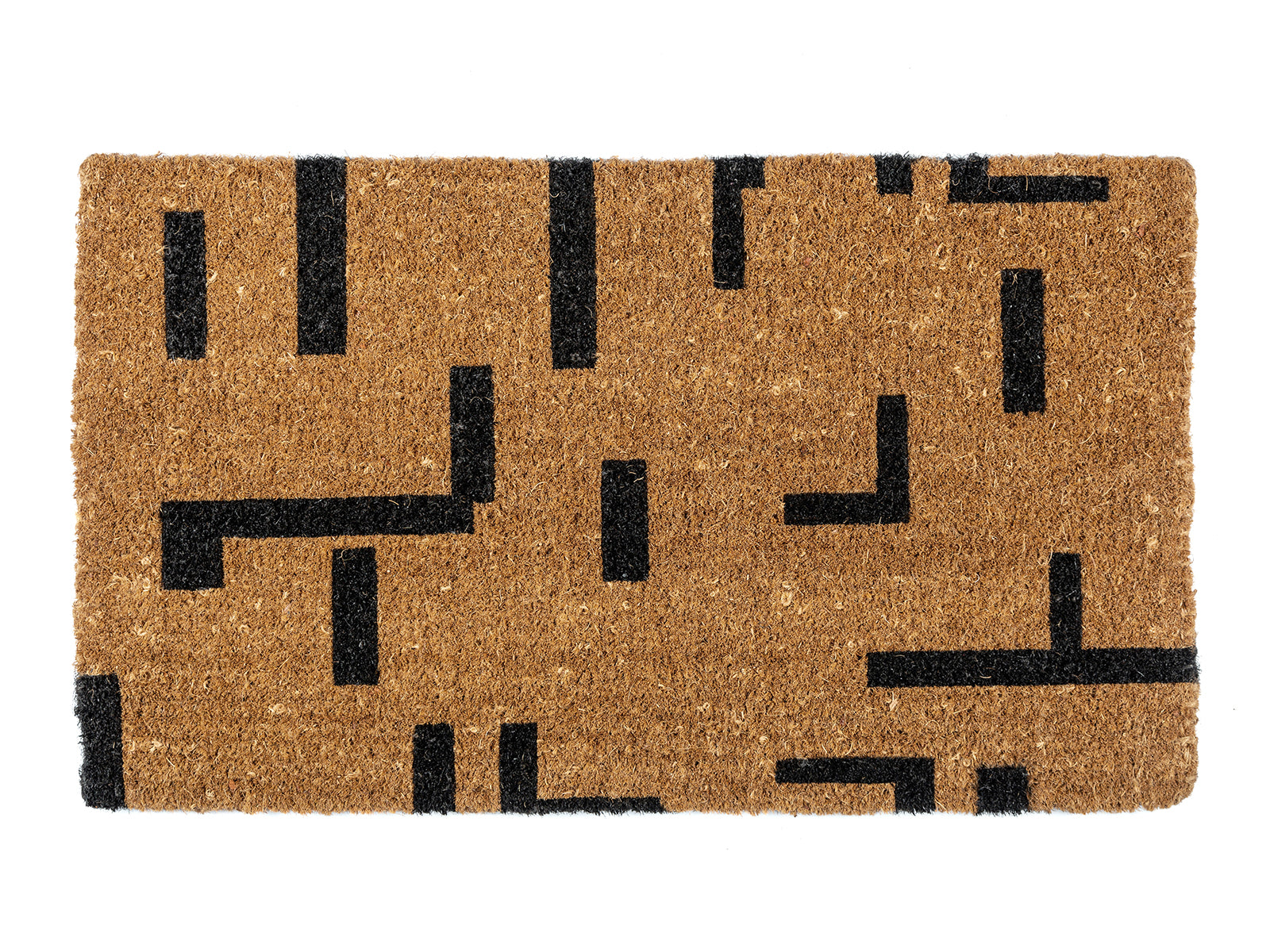 2' X 5' Indoor/outdoor Coir Doormat Natural/black - Entryways : Target